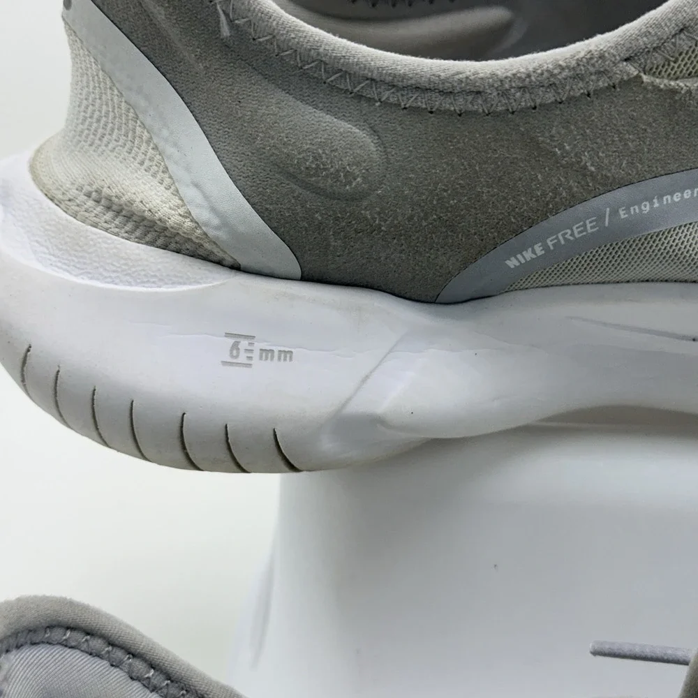 Nike Free RN 5.0 Mens Size 12 Gray White Athletic Running Walking Shoes Sneakers